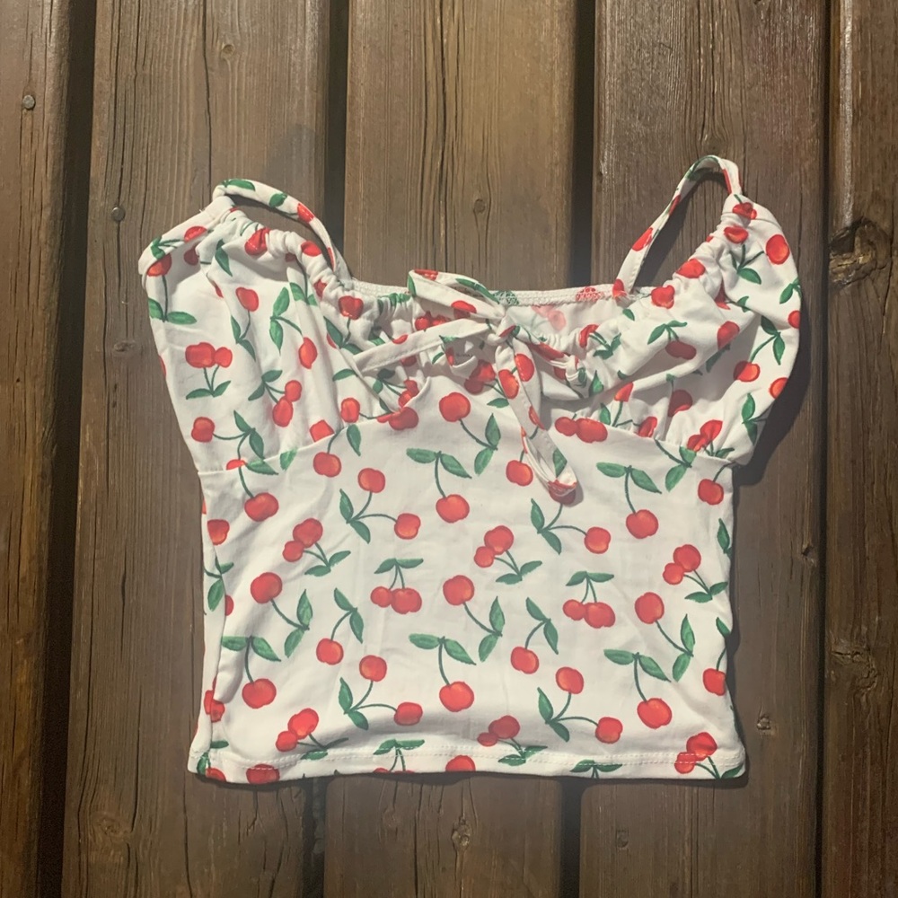 cherry cropped top!